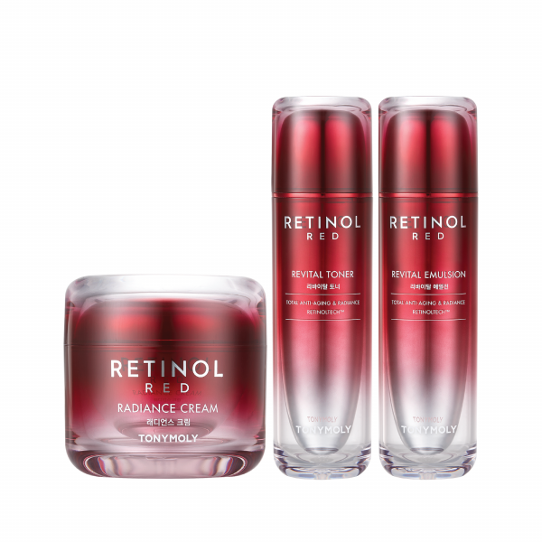 Red Retinol radiance cream + Toner + Emulsion Bundle