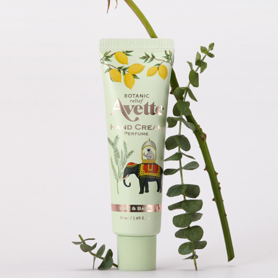 Avette Botanic Relief Lime & Basil Perfume Hand Cream