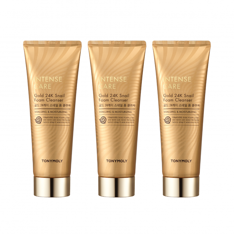 Online Bundle - Intense Care Gold 24K Snail Foam Cleanser 3pcs