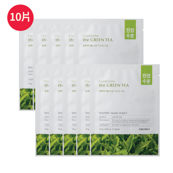 THE GREEN TEA TRUEBIOME 微生態平衡綠茶面膜 10片