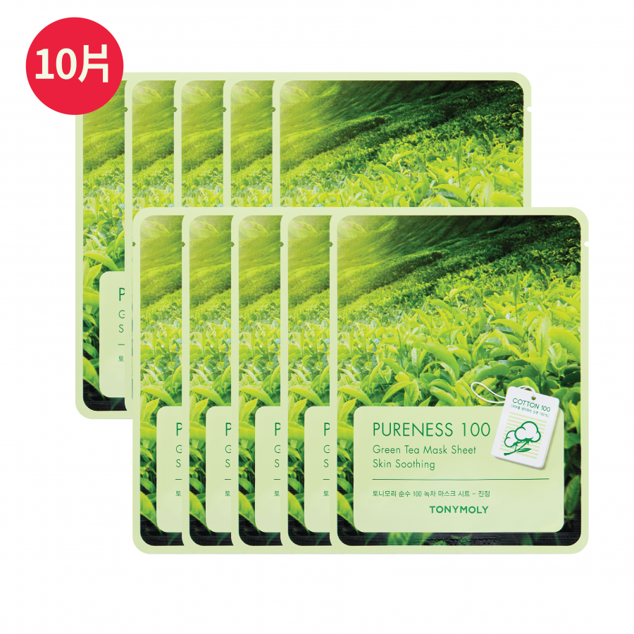 PURENESS 100 MASK - GREEN TEA (10 pcs)