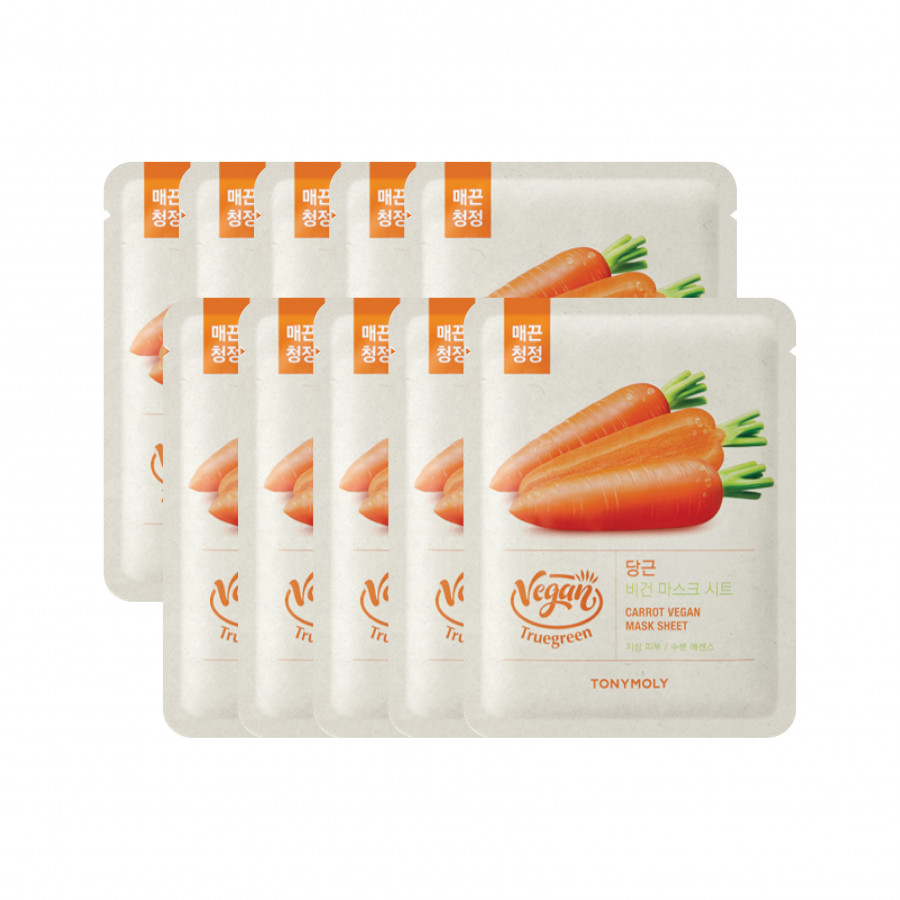Truegreen Carrot Vegan Mask Sheet 10 pcs