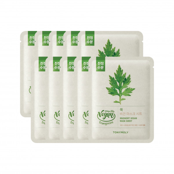 Truegreen Mugwort Vegan Mask Sheet 10 pcs