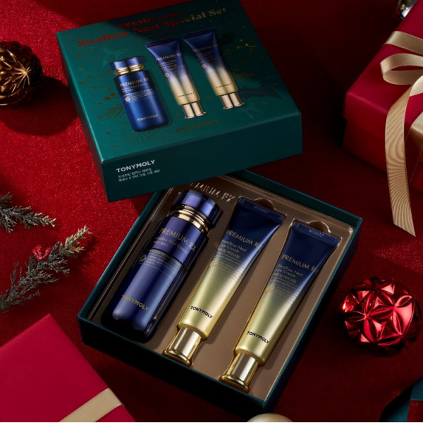 [2025 節日限定] 奢華燕窩純金營養精華及眼霜套裝