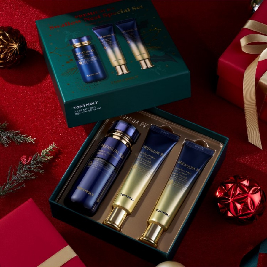 [2025 節日限定] 奢華燕窩純金營養精華及眼霜套裝