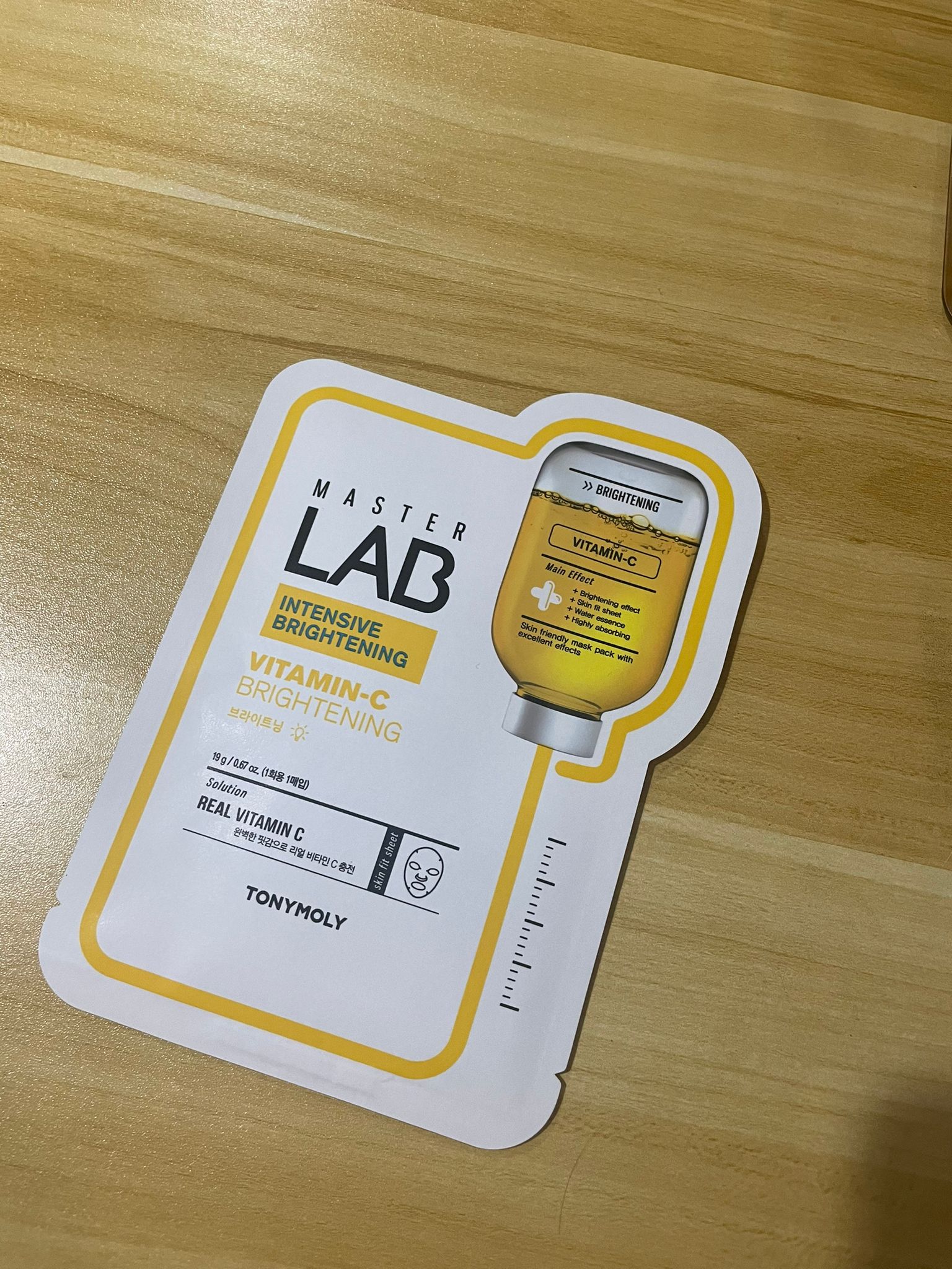 TONYMOLY Master Lab Vitamin-C プランエス　基本脂肪 MASTER LAB MASK SHEET - Vitamin C (10 pcs) | TONYMOLY