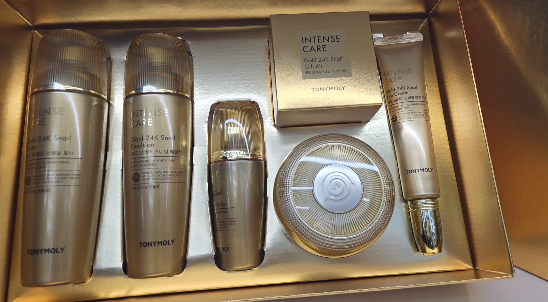 Intense Care Gold 24K Snail Skin Care 5 Set | TONYMOLY