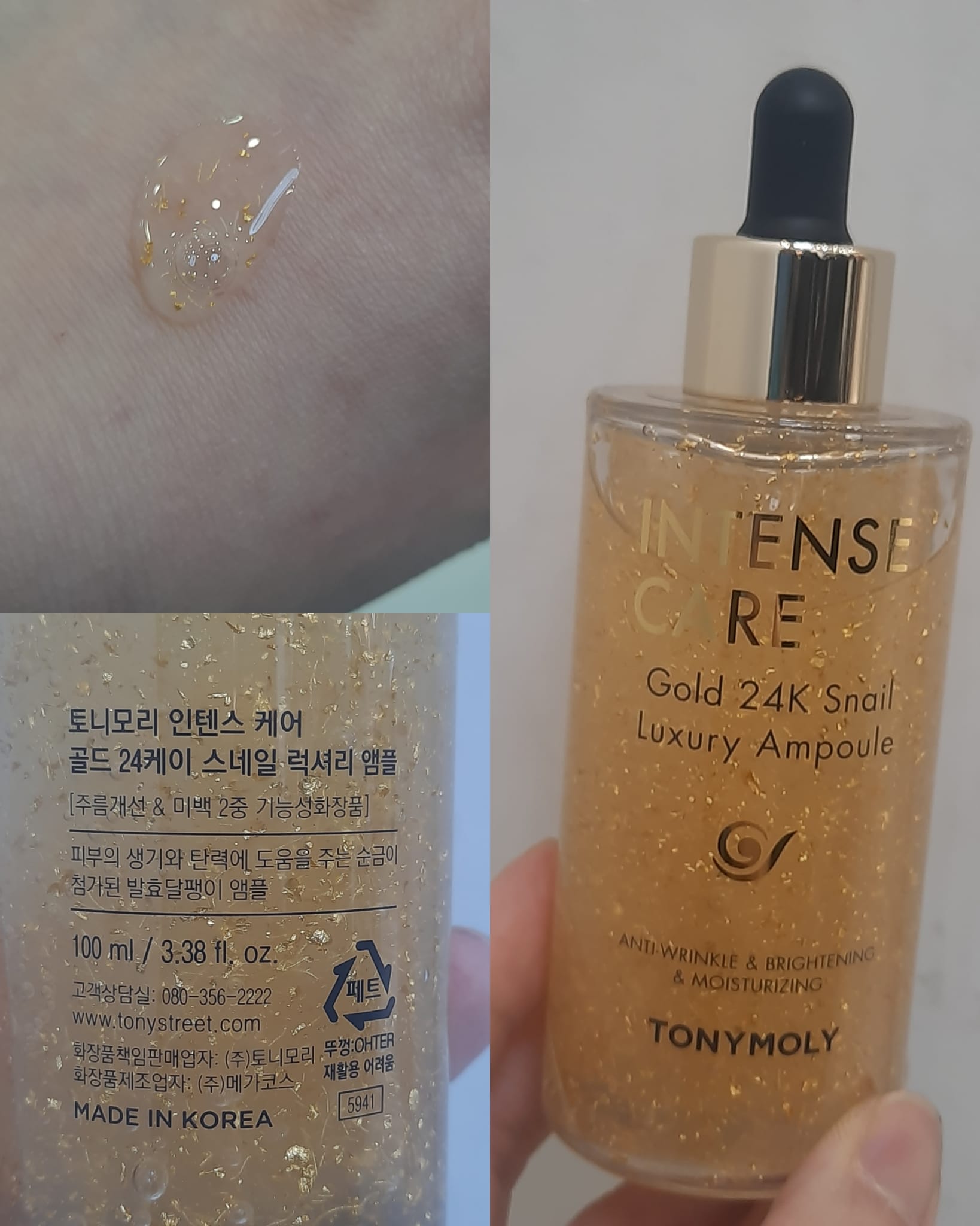 Intense Care Gold 24K Snail Luxury Ampoule| Anti aging Skin Care